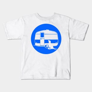 ALL YOU NEED A DOG A CARAVAN BLUE Kids T-Shirt